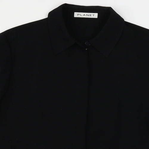 planet  Womens Black   Jacket Coat Size 14