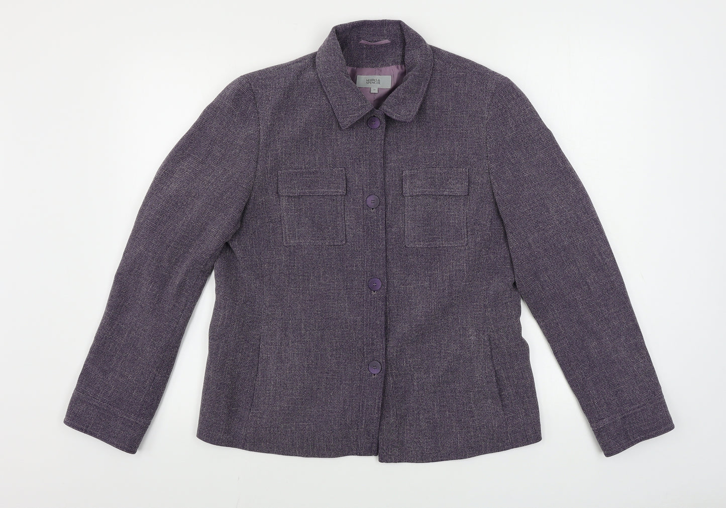 Marks and Spencer  Womens Purple   Jacket Blazer Size 14