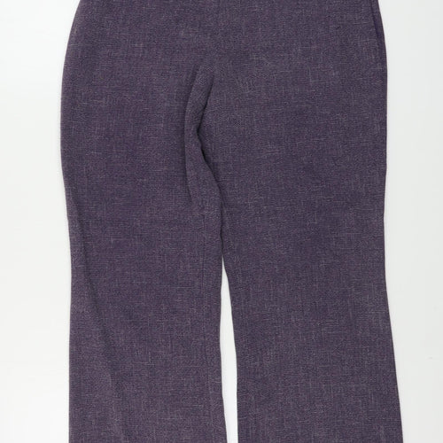 Marks and Spencer  Womens Purple   Trousers  Size 14 L25 in