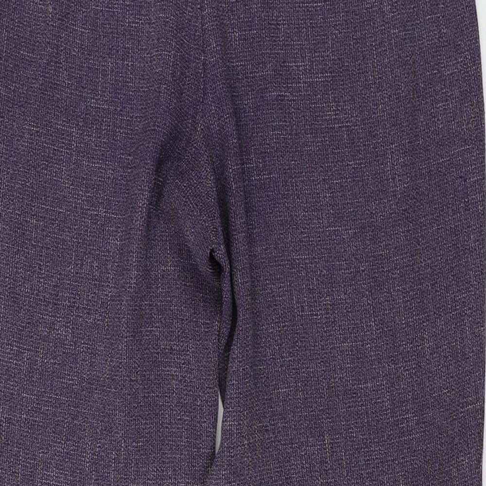Marks and Spencer  Womens Purple   Trousers  Size 14 L25 in