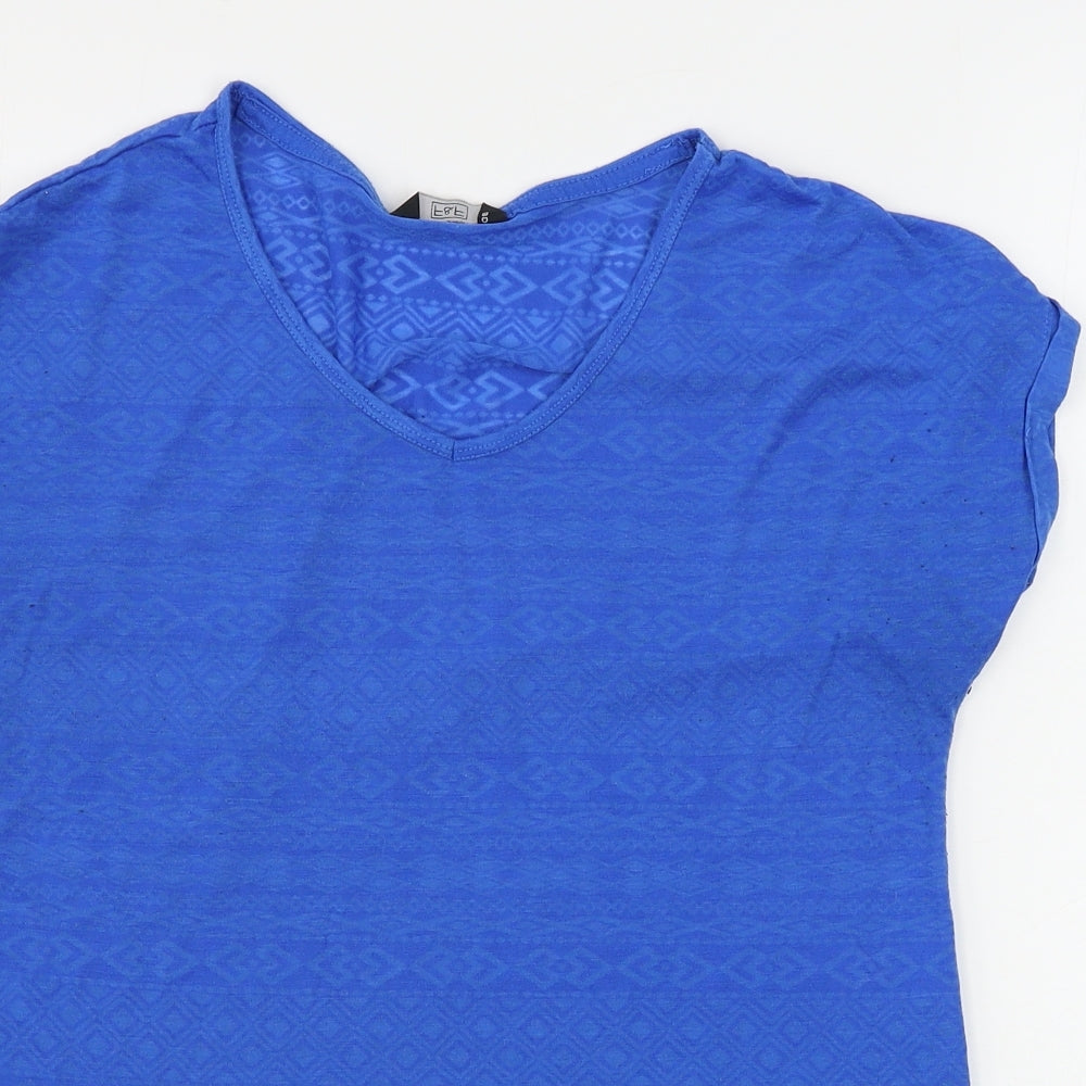 F&F  Womens Blue   Basic T-Shirt Size 10