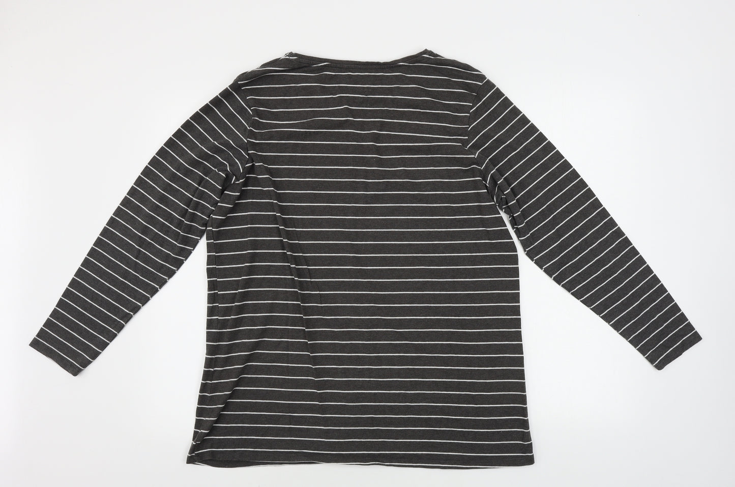 Primark  Womens Brown Striped   T-Shirt Size 2XL