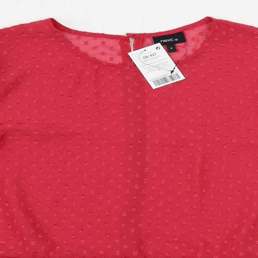 NEXT  Womens Pink   Basic Button-Up Size 16
