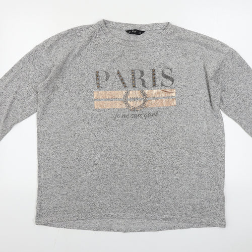 F&F  Womens Grey   Pullover Jumper Size 16