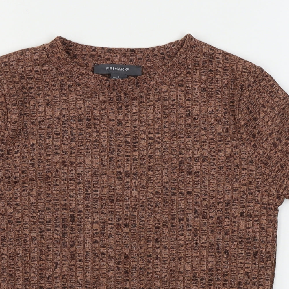 Primark  Womens Brown   Basic T-Shirt Size S