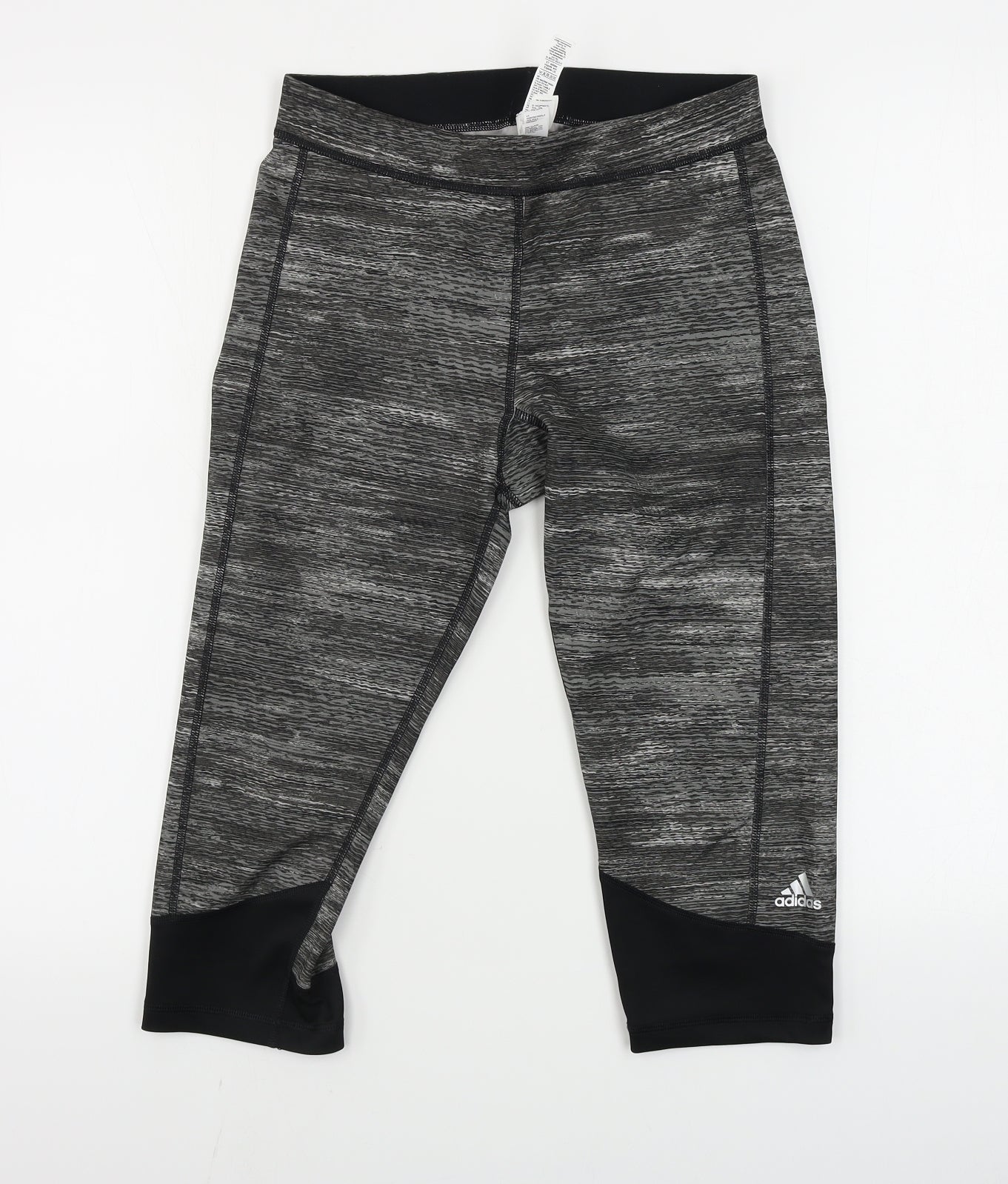 adidas  Womens Grey   Cropped Leggings Size 12