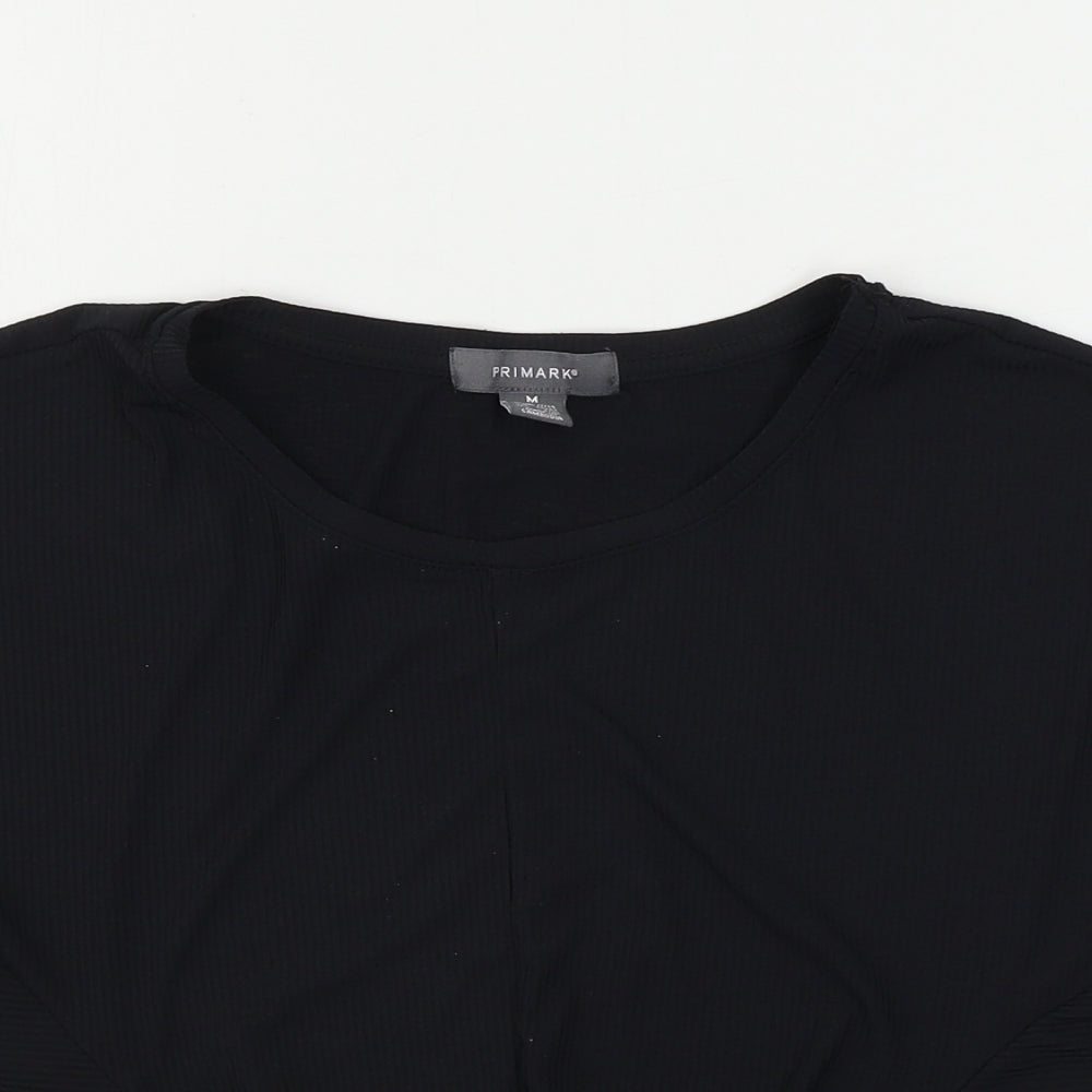 Primark  Womens Black   Cropped T-Shirt Size M