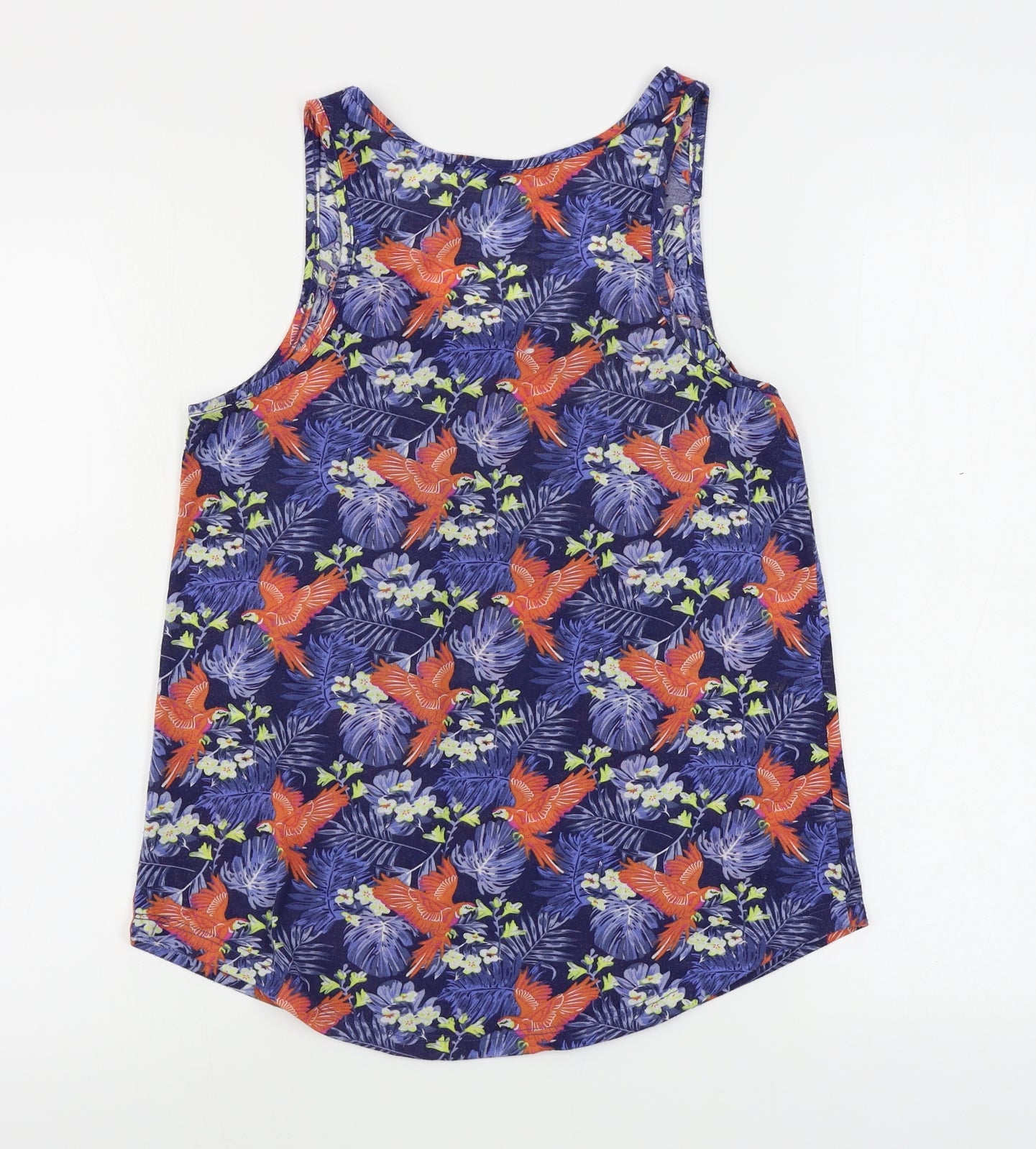 Atmosphere  Womens Blue Floral  Basic Tank Size 8