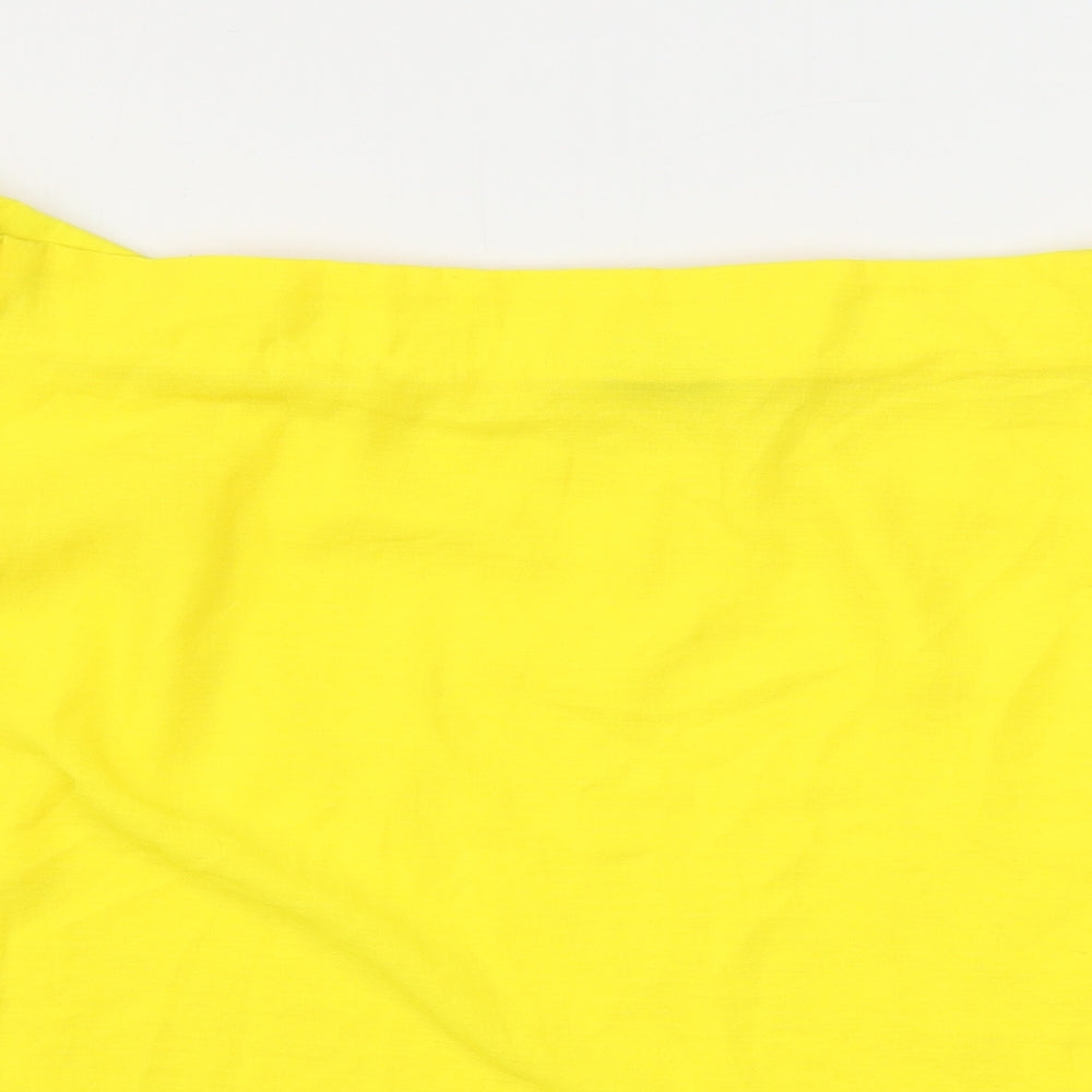 TU Womens Yellow   Basic Blouse Size 16