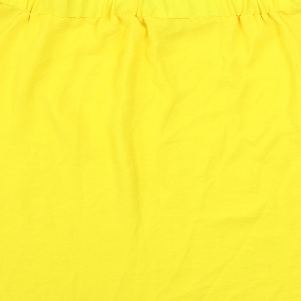 TU Womens Yellow   Basic Blouse Size 16