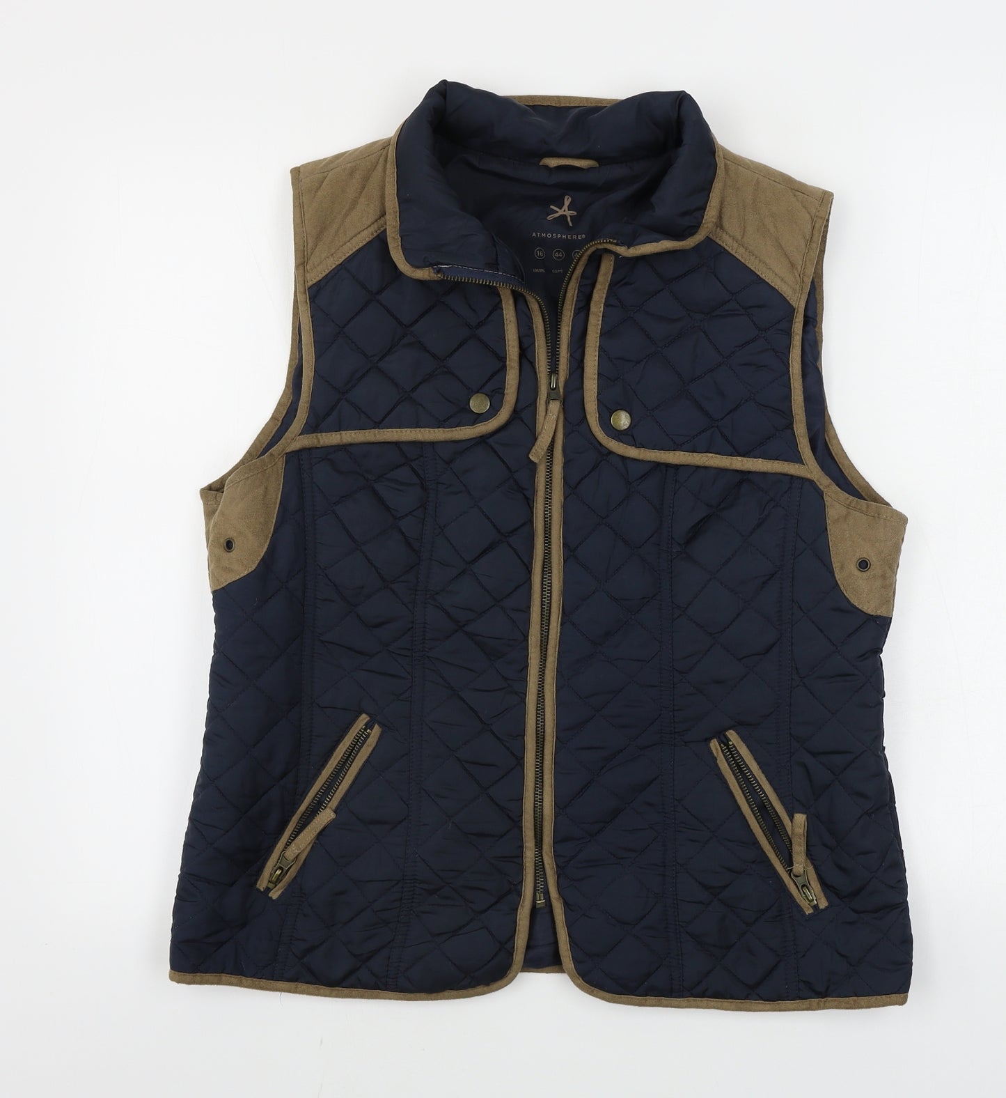 Atmosphere  Womens Blue   Gilet Coat Size 16