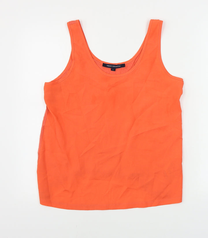 French Connection Womens Red Basic Tank Size L