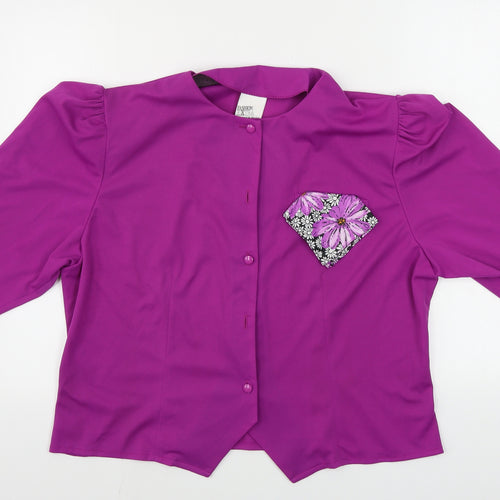 FASHION EXTRA  Womens Purple   Jacket Coat Size 20