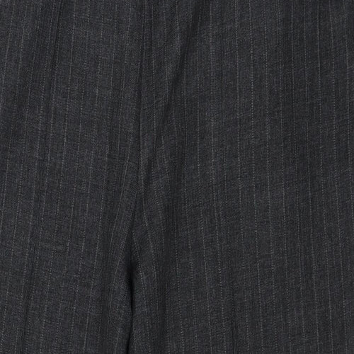BM Womens Grey Striped  Trousers  Size 16 L25 in