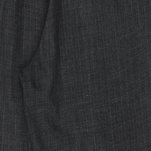 BM Womens Grey Striped  Trousers  Size 16 L25 in