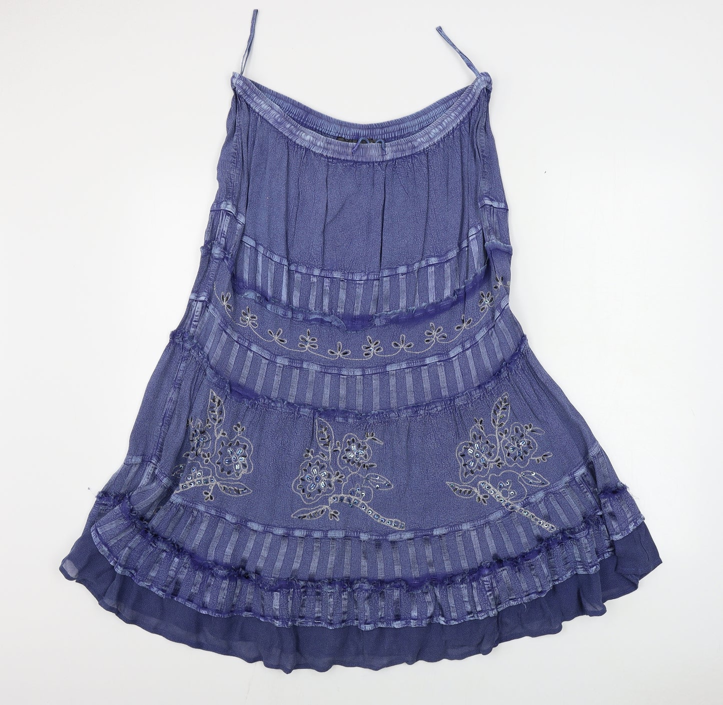 reflect ethnic  Womens Blue   A-Line Skirt Size 30 in