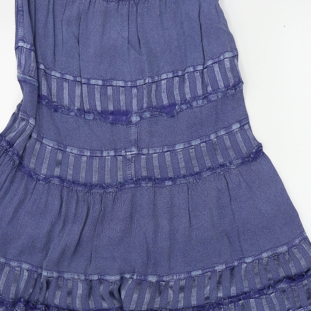 reflect ethnic  Womens Blue   A-Line Skirt Size 30 in