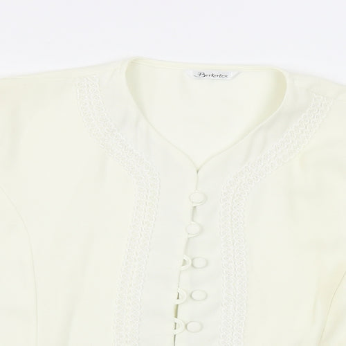 Berkertex  Womens Beige   Basic Button-Up Size 16