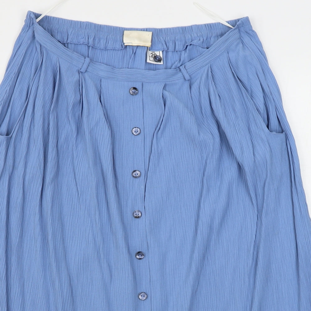 Bonmarché  Womens Blue   A-Line Skirt Size 20