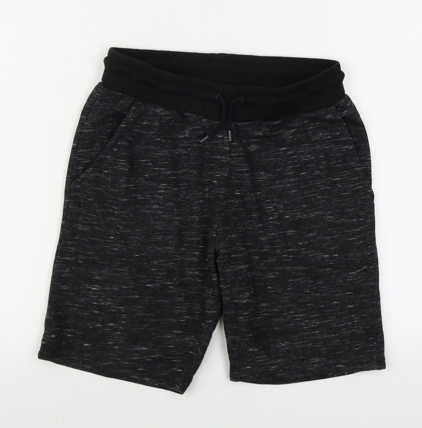 H&M  Boys Black   Sweat Shorts Size 13-14 Years