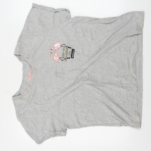Love Island   Womens Grey   Basic T-Shirt Size XL  - Love Island