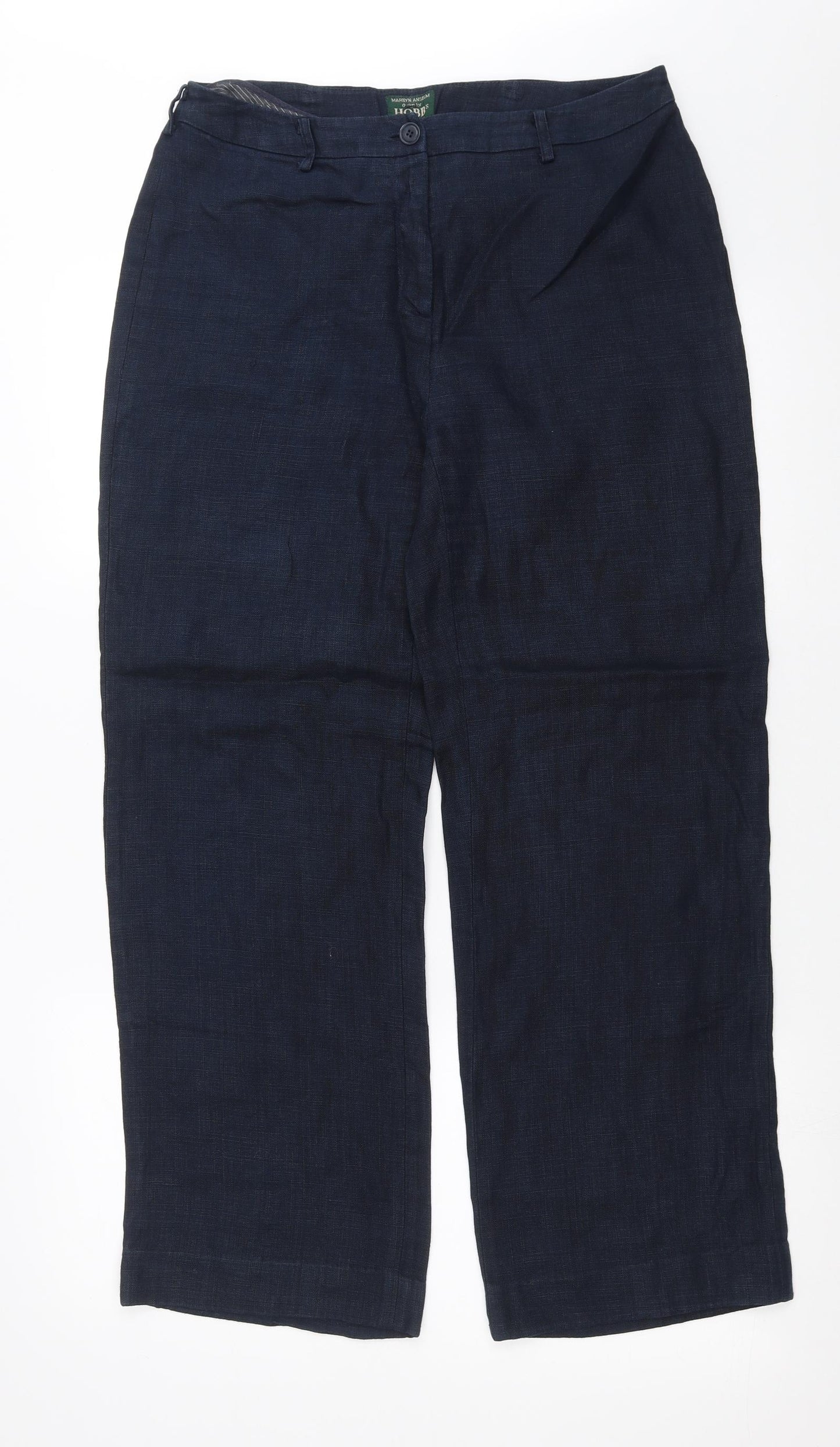 Hobbs Womens Blue   Trousers  Size 14 L28 in