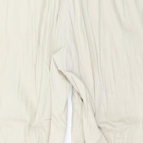 Preworn Womens Beige   Cropped Trousers Size 34 in L23 in