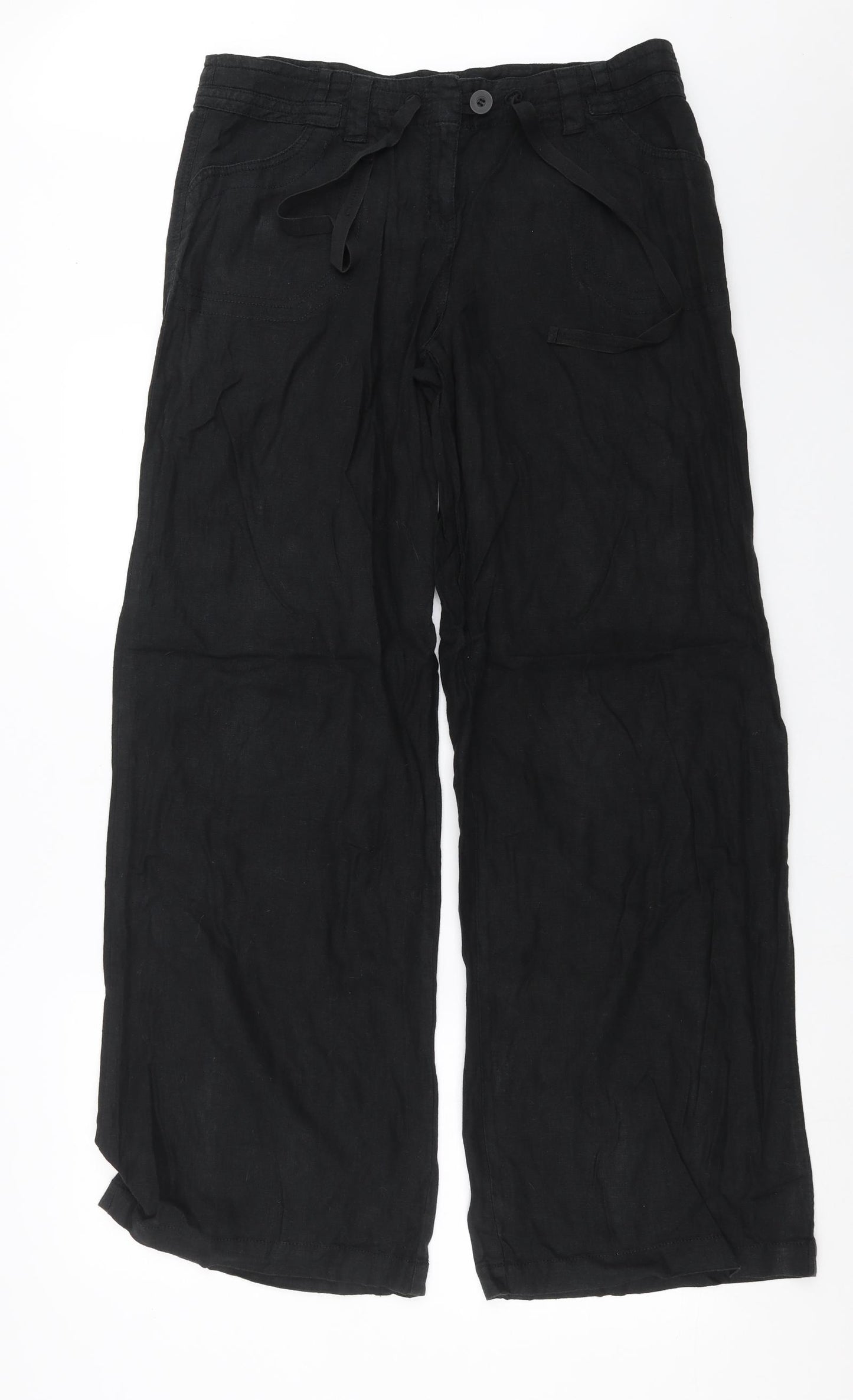 NEXT Womens Black   Trousers  Size 16 L33 in - Long leg