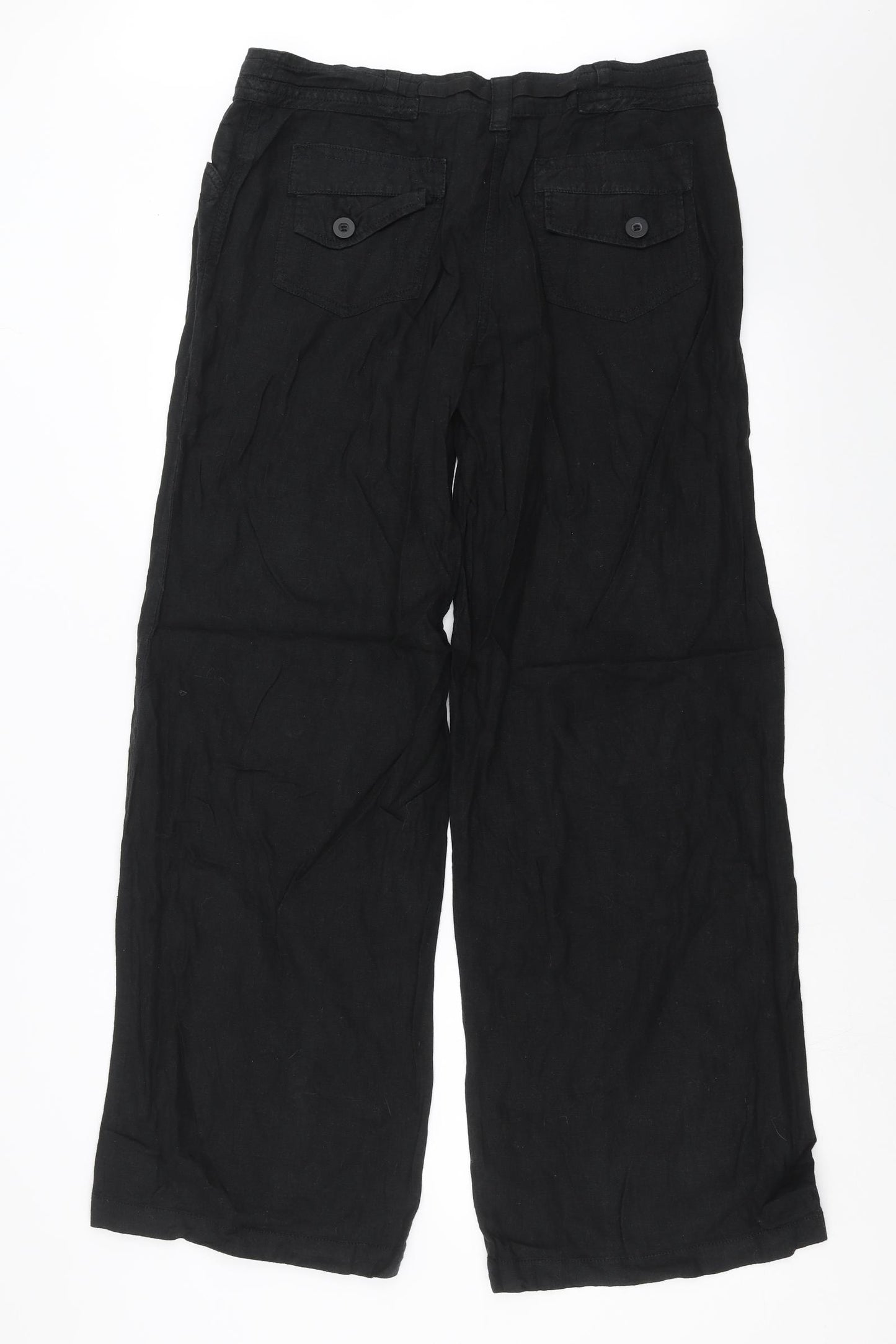 NEXT Womens Black   Trousers  Size 16 L33 in - Long leg
