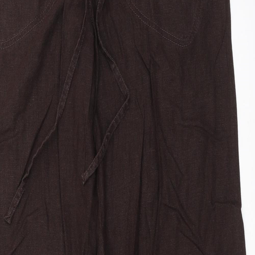 NEXT Womens Brown   Trousers  Size 12 L31 in
