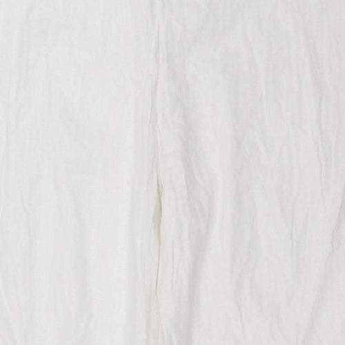 Evans Womens White   Trousers  Size 20 L28 in