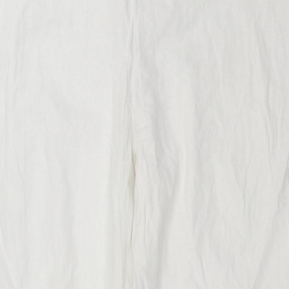 Evans Womens White   Trousers  Size 20 L28 in