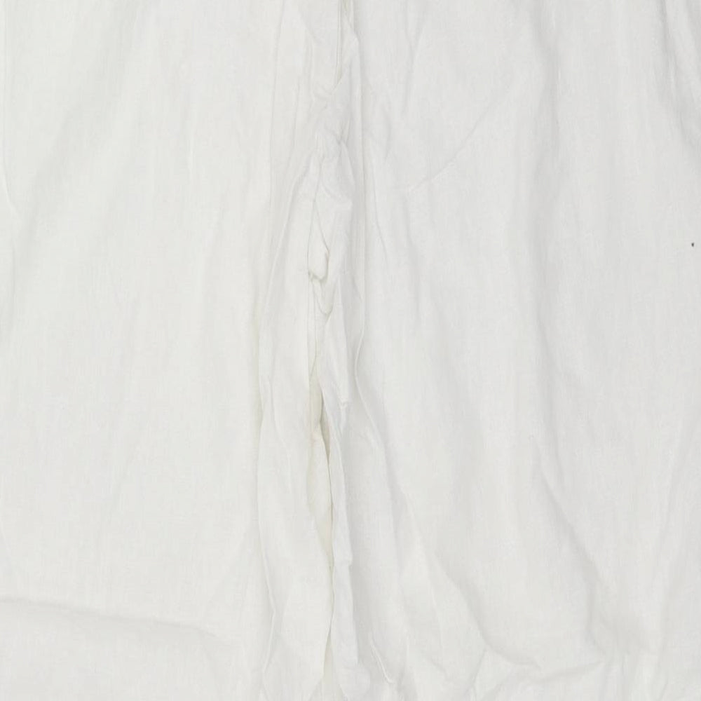 Evans Womens White   Trousers  Size 20 L28 in