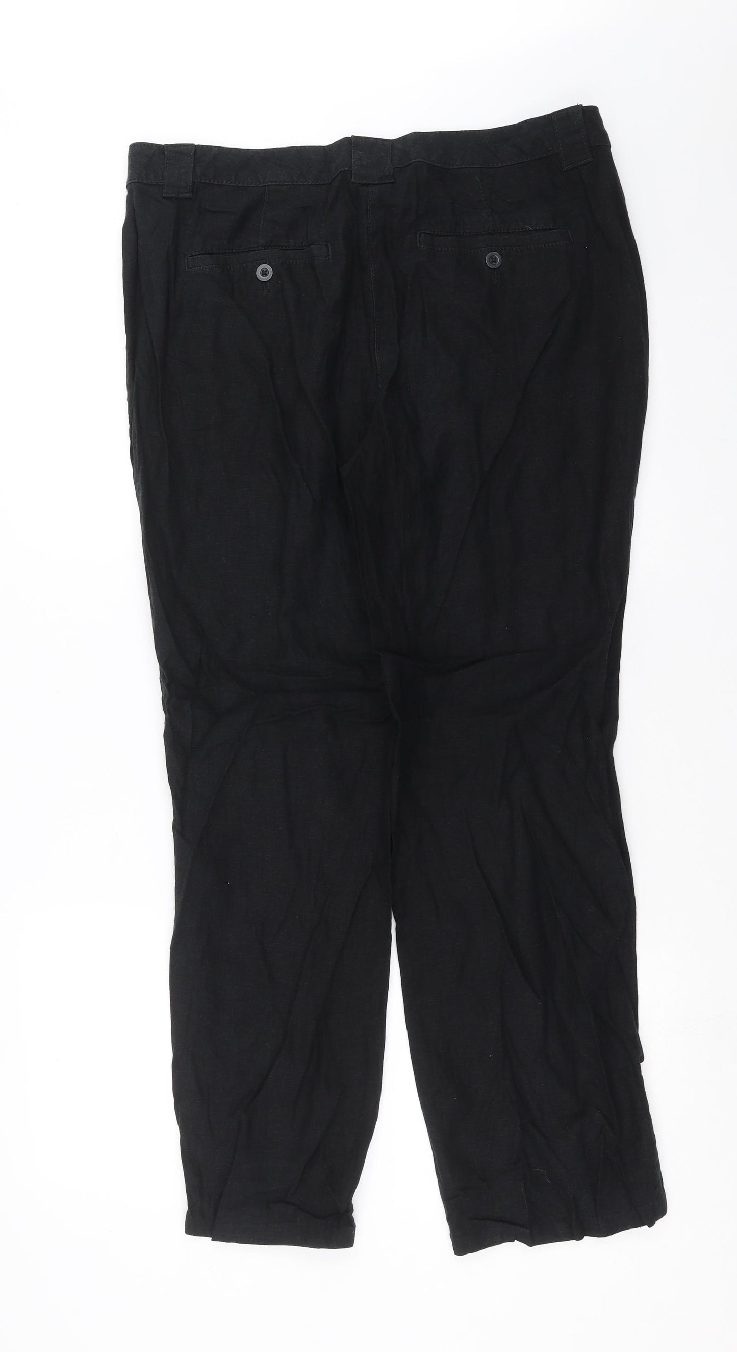 Marks and Spencer Womens Black   Trousers  Size 14 L29 in
