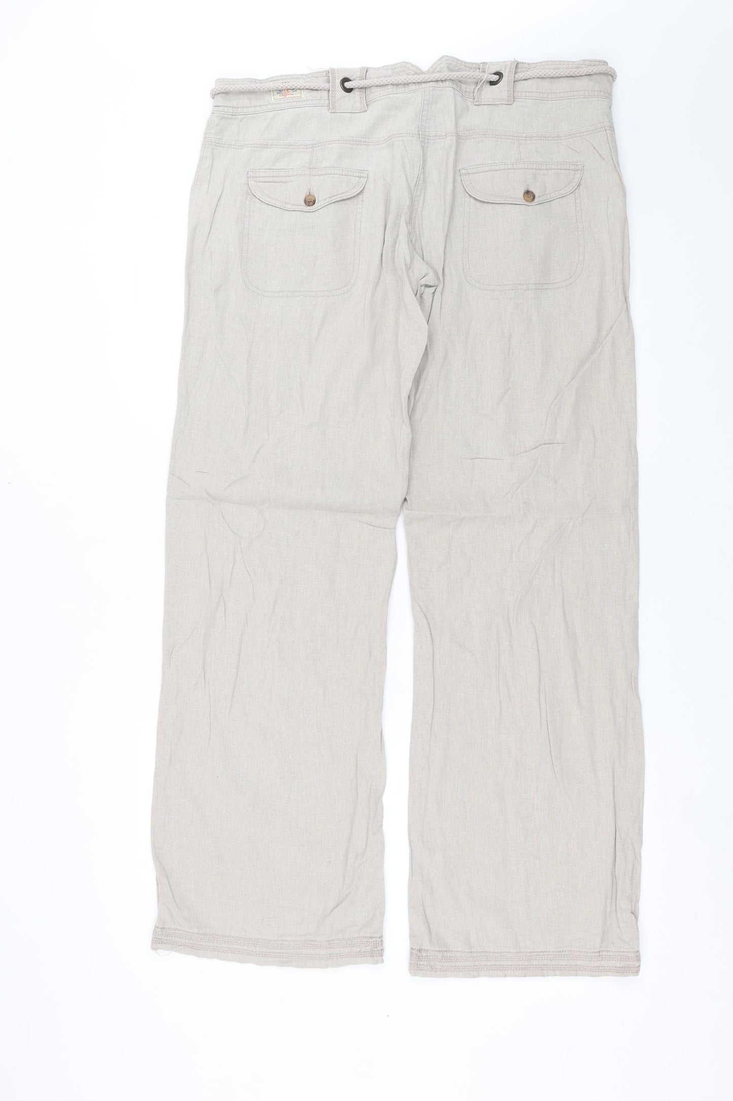 SoulCal&Co Womens Beige   Trousers  Size 14 L32 in