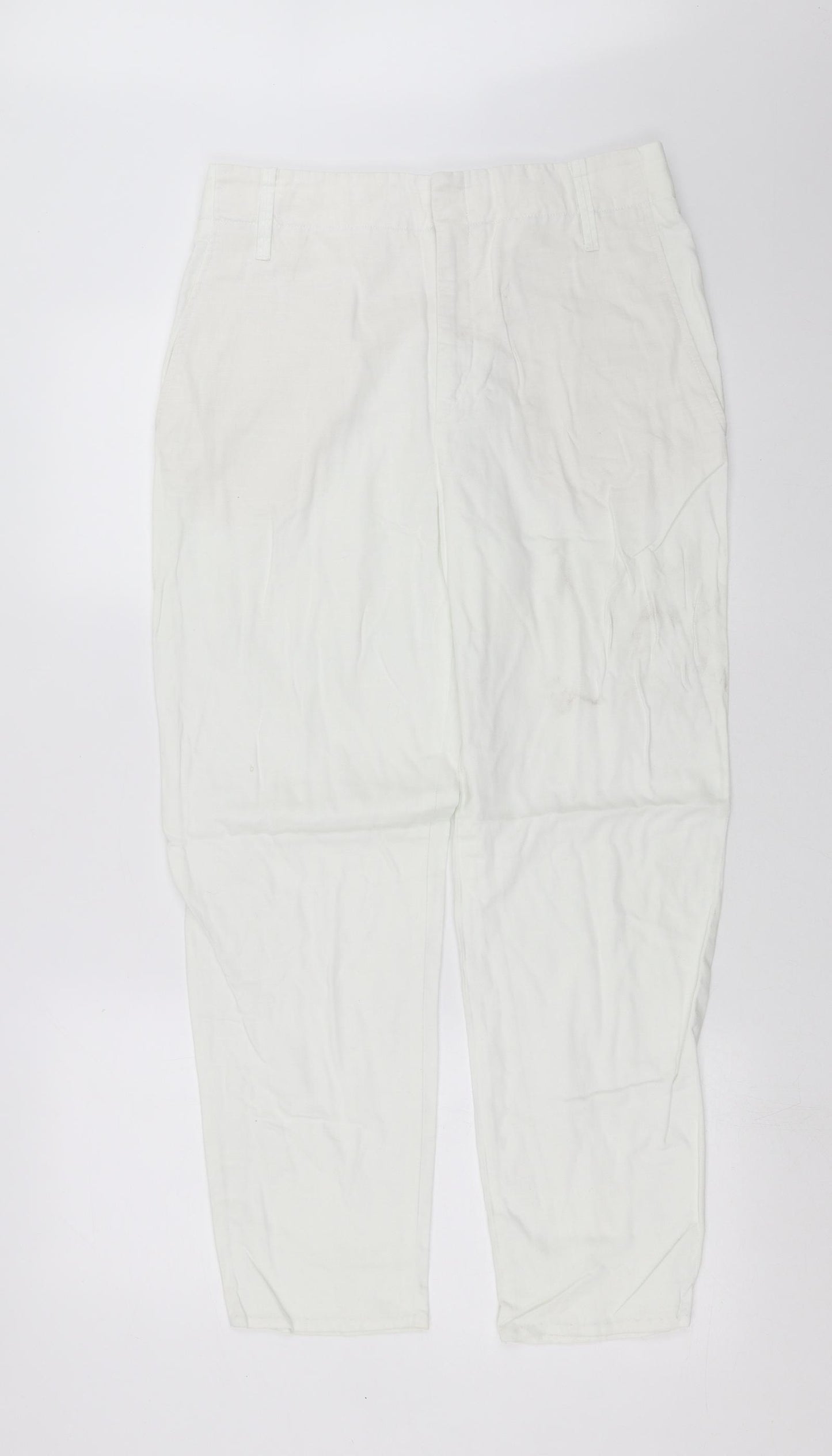 Zara Womens White   Trousers  Size S L27 in