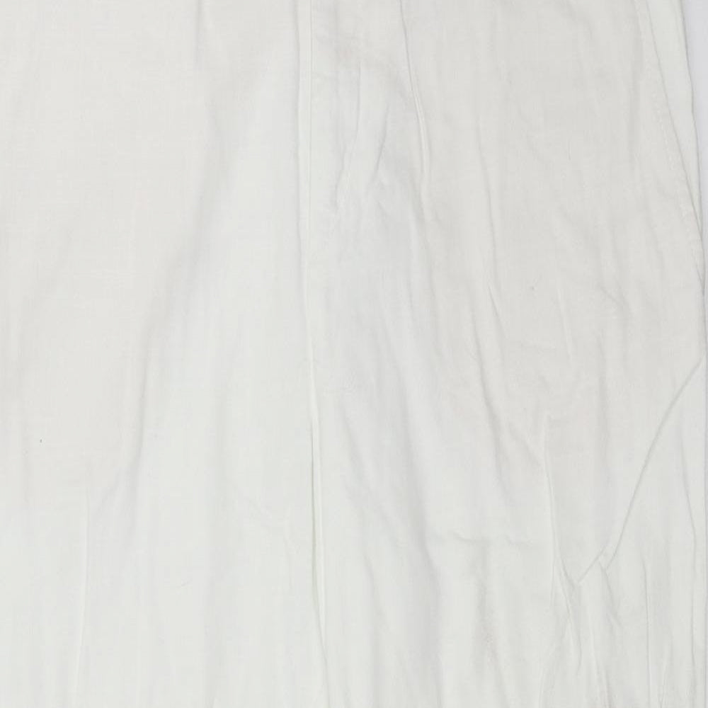 Zara Womens White   Trousers  Size S L27 in