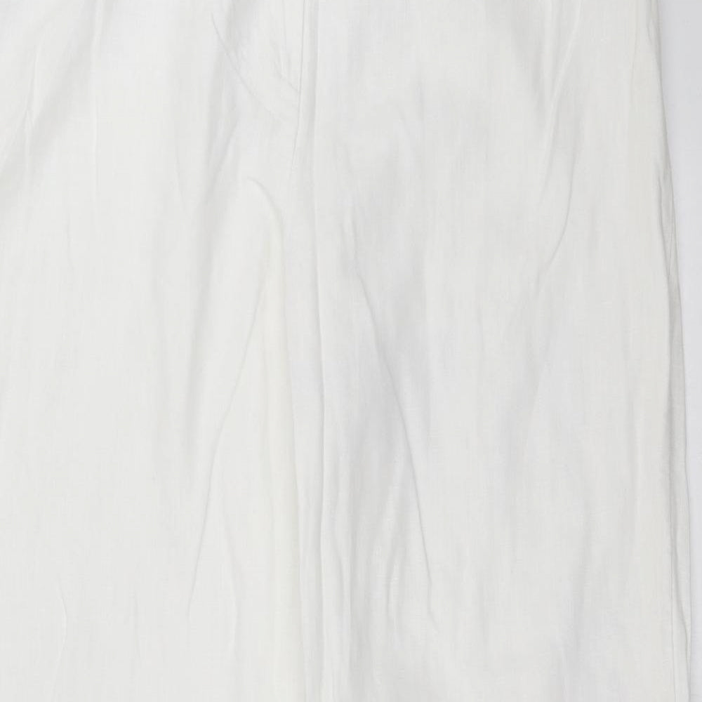 PLANET  Womens White   Trousers  Size 14 L29 in