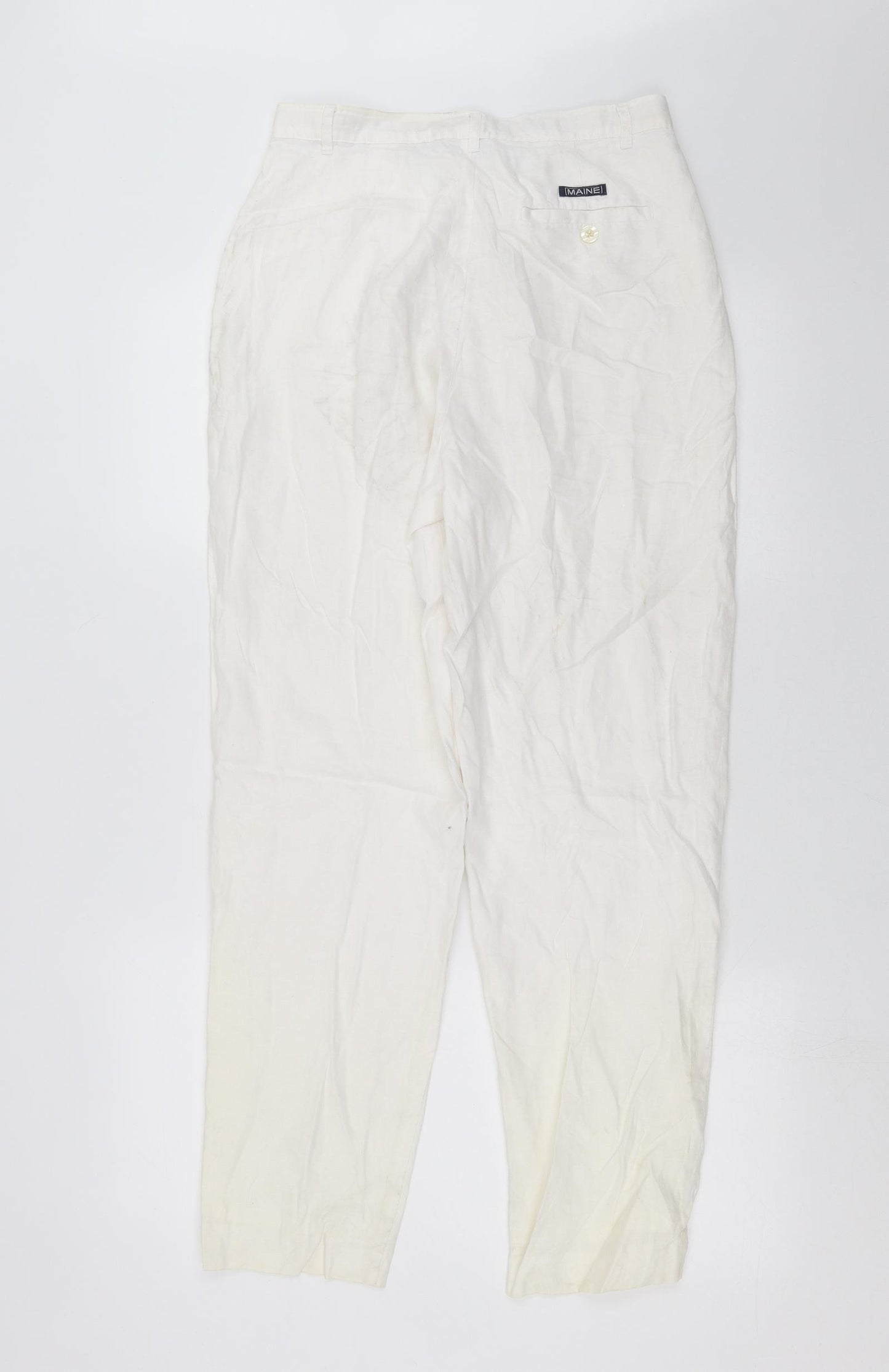 Maine New England Womens White   Trousers  Size 12 L29 in