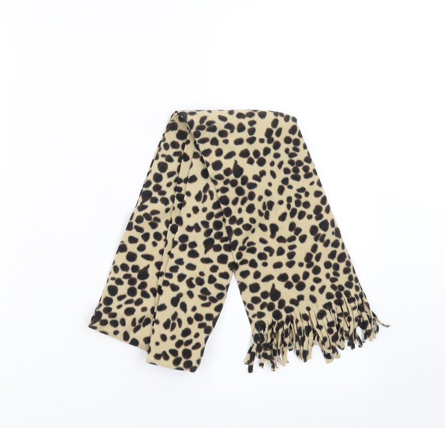 Preworn Womens Beige Animal Print   Scarf