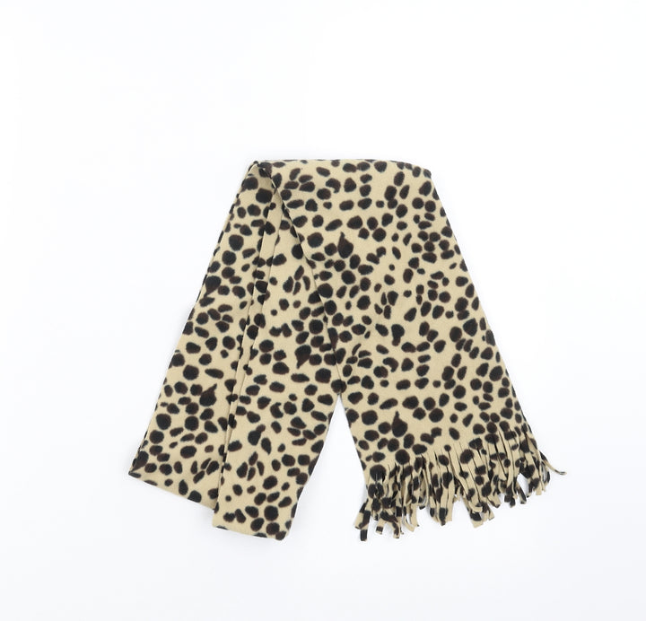 Preworn Womens Beige Animal Print   Scarf