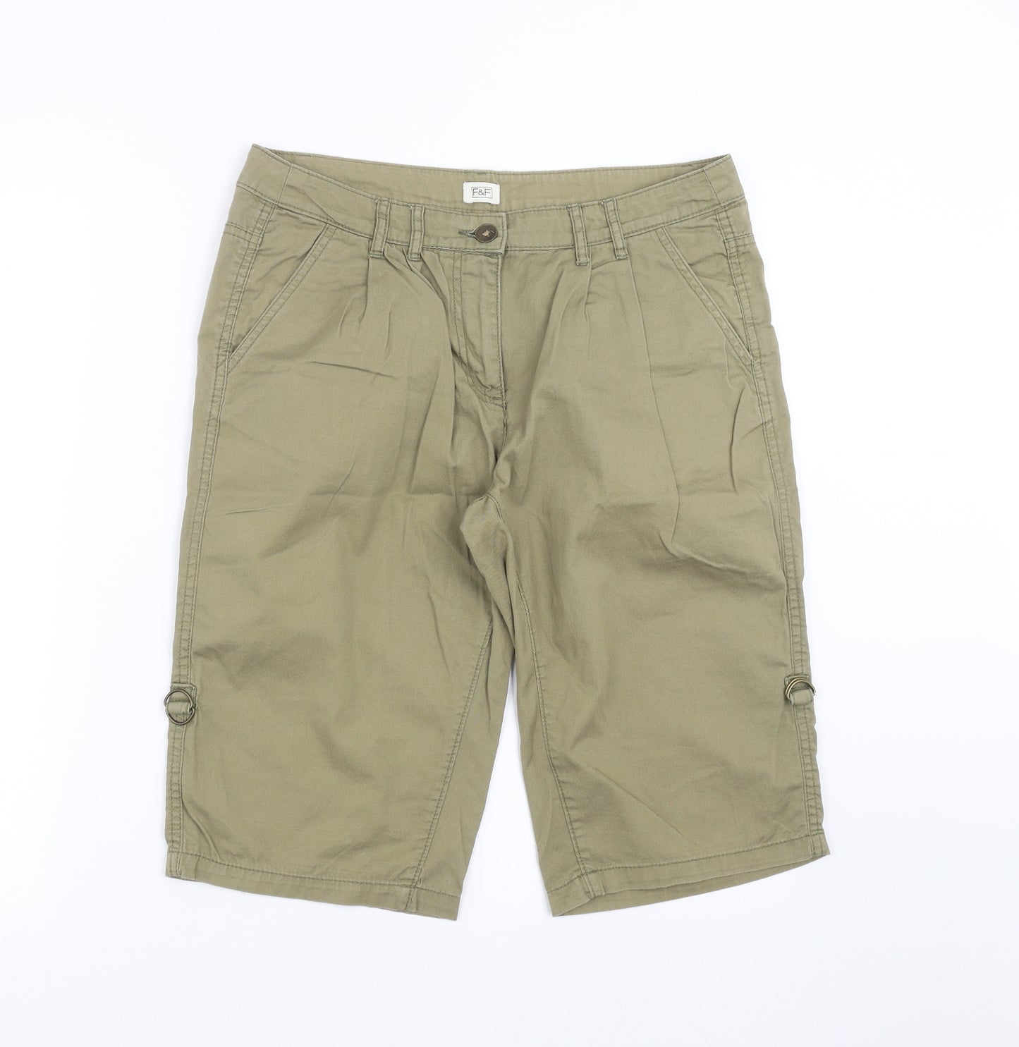 F&F Womens Green   Bermuda Shorts Size 10