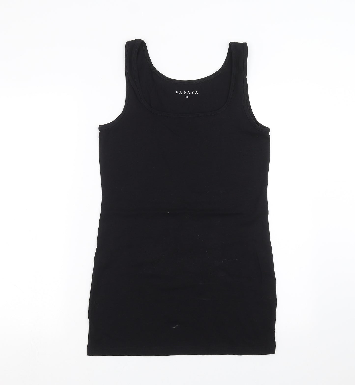 Papaya Womens Black   Basic Tank Size 12