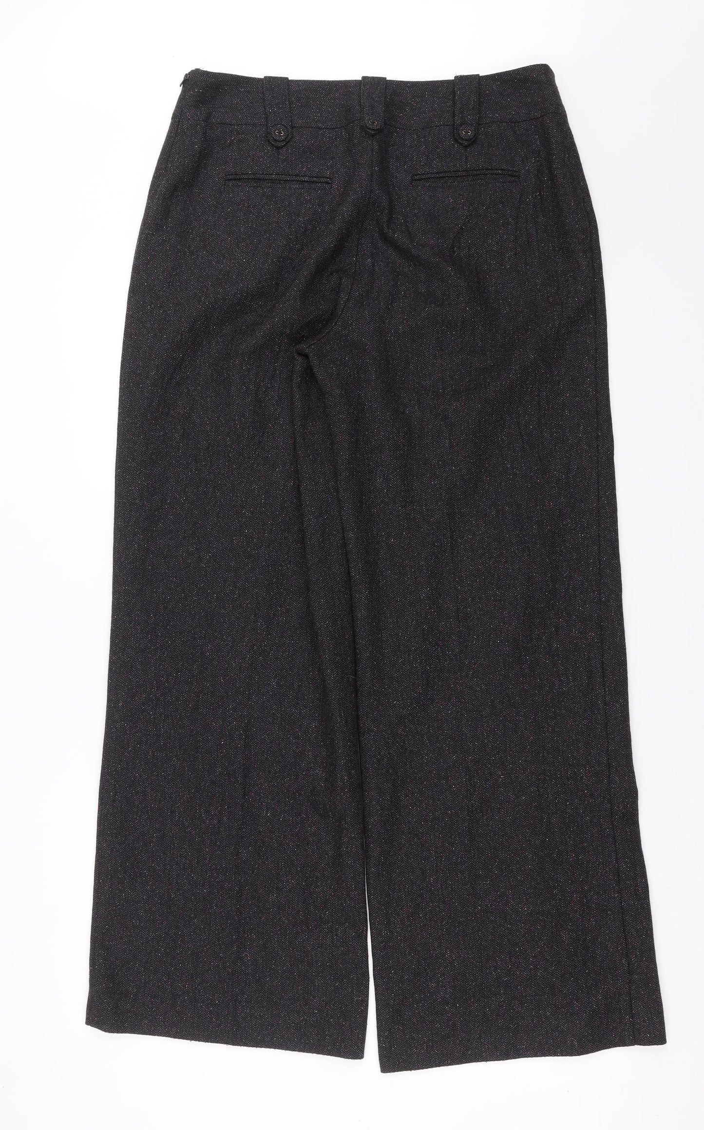 Marks and Spencer Womens Purple Herringbone  Trousers  Size 14 L30 in