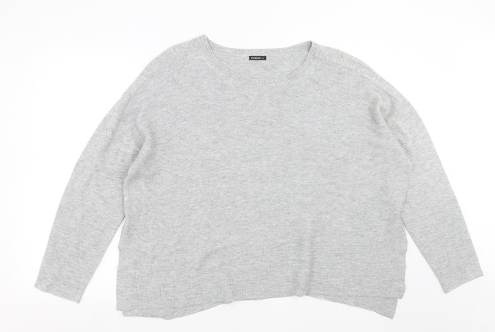 Roman Womens Grey Knit Pullover Jumper Size 20