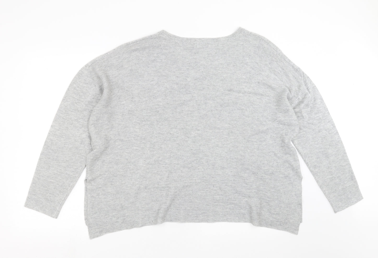 Roman Womens Grey  Knit Pullover Jumper Size 20