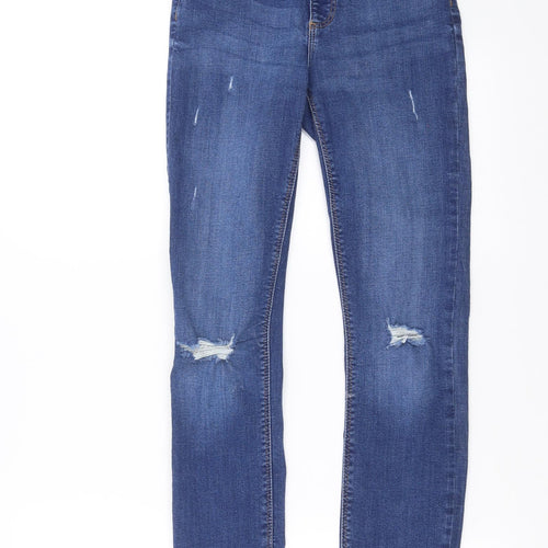 Primark Womens Blue  Denim Skinny Jeans Size 8 L29 in