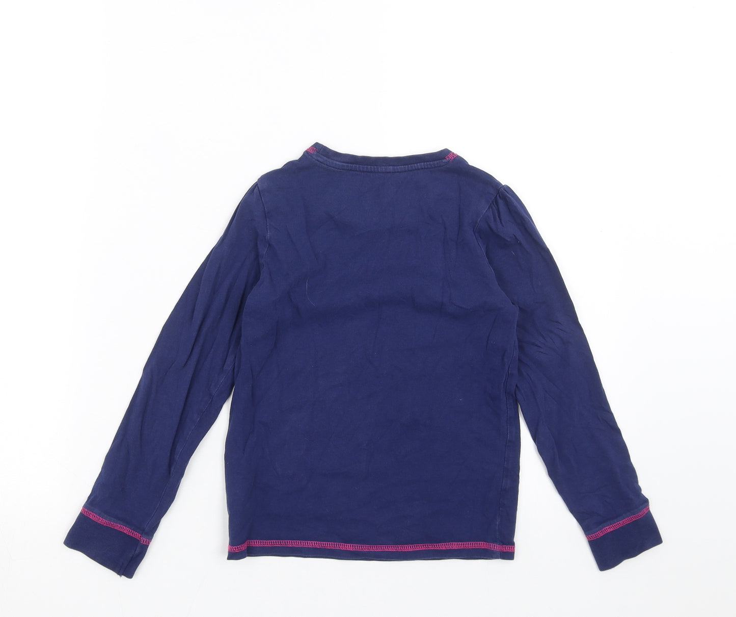 TU Girls Blue Solid  Top Pyjama Top Size 7-8 Years  - gone napping