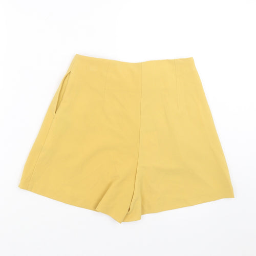 Primark Womens Yellow   Hot Pants Shorts Size 10
