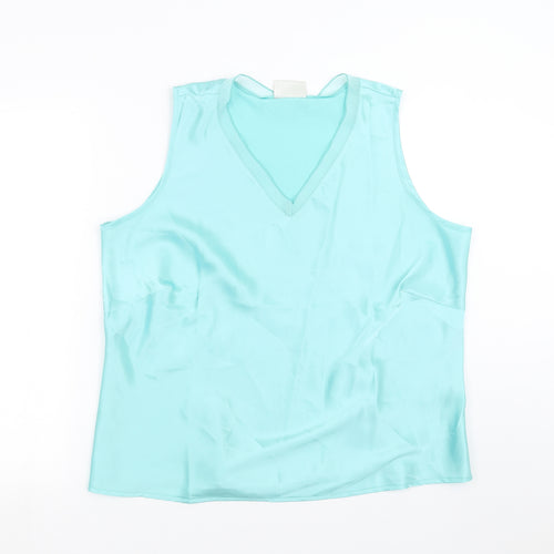 The Collection Womens Blue   Basic Blouse Size 20